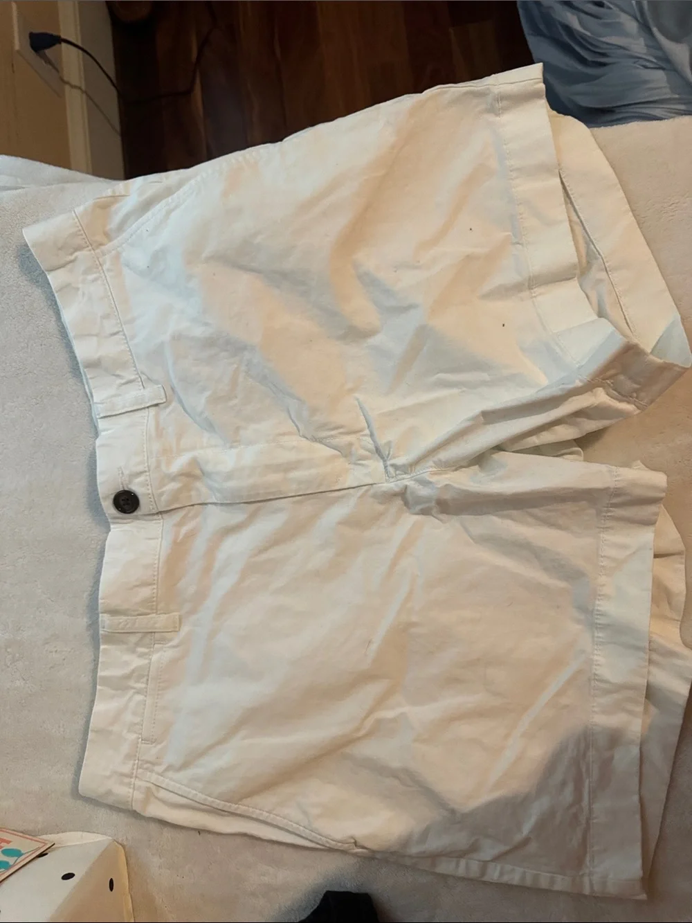 Men's Classic White Cotton Shorts